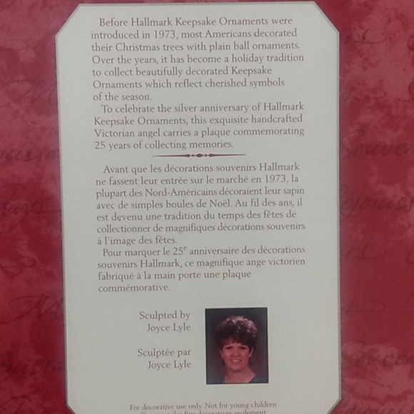 1998 Hallmark Keepsake Joyful Messenger Angel Ornament Anniversary Edition - Picture 8 of 11